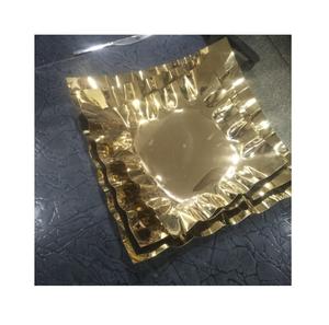 Bol à chocolat en métal de forme carrée de qualité supérieure couleur or vaisselle à plateau bol de service au chocolat sucré au prix de grossiste - Product Image 1