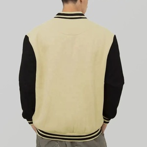 2024 veste à col montant en laine pour hommes personnalisée Style de rue haute nouvelle conception Preppy décontractée d'automne avec Service OEM teint uni - Product Image 3