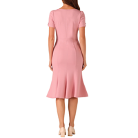 Robe droite bordeaux unie écologique pour femme, avec logo personnalisé OEM, taille naturelle élégante, fabriquée au Bangladesh