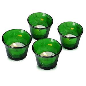 Portavelas de Cristal Verde Moderno, Ecológico y Hecho a Mano, para Decoración del Hogar, Mesa de Comedor, Regalos de Navidad - Product Image 4