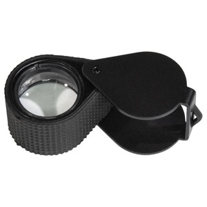 Jewelers Eye Loupe Black Finish <b>Magnifying</b> Lens <b>Glass</b> 10x Folding Pocket Sized Hand Held Portable for Jewelry Diamond Gems - Product Image 1