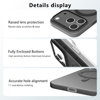 Coque Magnétique 2025 pour iPhone 17 Air 0.5mm Micro-mate Minimaliste Ultra-Fine Nano, Coque Téléphone Magnétique pour iPhone 17 Pro Max
