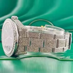 high Quality Moissanite Diamond <b>Watch</b> with automatic Movement and Full Iced Out Design Available for Export Price - Product Image 2