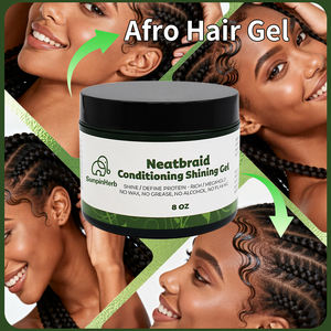 Gel Fijador Fuerte para Cabello Natural, 16 oz, Acondicionador, Gel de Peinado Brillante, Sin Escamas Blancas - Product Image 4