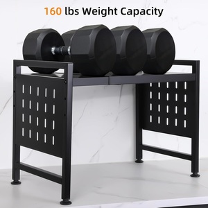 เคาน์เตอร์ไมโครเวฟ2ชั้นชั้นวางของทันสมัยชั้นเก็บของพับได้สำหรับใช้ในโรงรถห้องครัวและตู้คลังสินค้า - Product Image 3