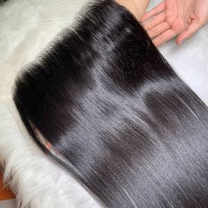 Super mince 12x6 13x4 13x6 transparent pour dentelle frontale ferme mince HD fermeture de dentelle indécelable cuticule alignée Extension de cheveux humains - Product Image 1