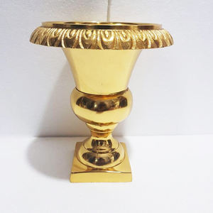 Urne à Fleurs en Aluminium Doré de Luxe Cadeau de Mariage et Vase Décoratif de Table Design de Luxe Décoration de Noël Vase à Fleurs en Aluminium - Product Image 3