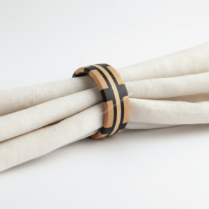 Anillo de Servilleta de Madera Marrón Moderno Pintado a Mano para Decoración de Mesa de Fiesta en Casa, Hotel, Proveedor Mayorista, Fabricante - Product Image 1