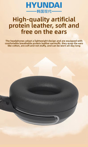 Jl Chipset Aac Codec Over-ear Anc Casque Casque Sans Fil Microphone Cuir Matériel Type-c Pour Téléphone Mobile Audiophile - Product Image 4