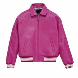 Chaqueta de cuero textil hecha a medida de diseño de tendencia, chaqueta de cuero textil de tendencia en blanco OEM personalizada para adultos - Product Image 4