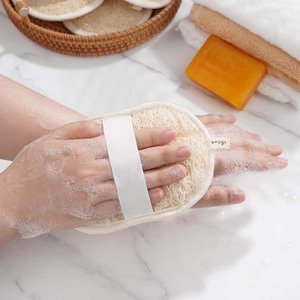 Top TRENDING Biodegradable Durable Natural Loofah Baño Esponja Srubber Almohadillas para baño corporal y uso doméstico - Product Image 3
