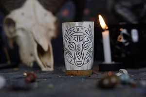 Cuerno corto de estilo clásico de alta calidad más vendido, decoración interior hecha a mano ecológica, jarra de cerveza para beber de color Natural - Product Image 4
