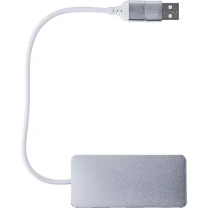 Hub USB Layton in Alluminio Riciclato Sostenibile per Uso Promozionale - Product Image 3