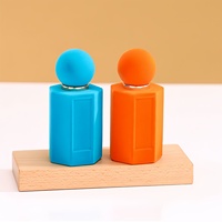Flacons de parfum en verre transparent en gros, flacon en verre floqué, idéal pour la personnalisation et les étiquettes personnalisées