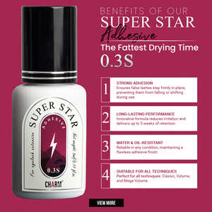 CharmLash <b>adhesive</b> glue <b>lashes</b> natural <b>lash</b> extension low humidity <b>adhesive</b> <b>lashes</b> extension glue fast drying 0.3s customize - Product Image 4