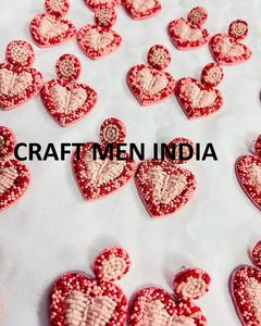 Pendientes de Botón con Cuentas Hechos a Mano para Mujer, Nuevo Diseño Clásico de Moda para Fiestas, Aniversarios, Noches, CRAFT MEN INDIA - Product Image 4
