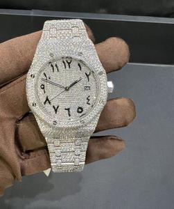 VVS Moissanite White Round Brilliant Diamond para hombres Gifting Hip Hop Collection AP Watch - Product Image 1