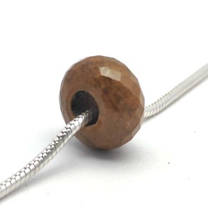 Jaspe amarillo natural 14,5mm Rondelle Big Hole Beads 5mm Drill Gemstone 13,5 Cts cuentas de agujero grande para hacer pulsera al por mayor - Product Image 6