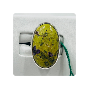 Vente en gros d'atlantasite naturelle bague en argent et pierres précieuses bijoux élégants en argent sterling avec diamants pour mariages - Product Image 2