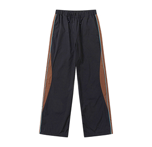 กางเกงขาบานผ้าไนลอนสำหรับผู้ชายกางเกงขาบานกว้างแนวสตรีท - Product Image 1