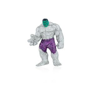 Colgante de Iron Man con Diamantes Moissanite VVS Completamente Engastados - Diseño Moderno - Product Image 1