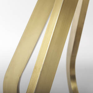 Rich Design <b>White</b> Top Quality Marble <b>Round</b> Top Teardrop Shaped Metal Base With Electro Plated Brass Finish Kitchen <b>Dining</b> <b>Table</b> - Product Image 5