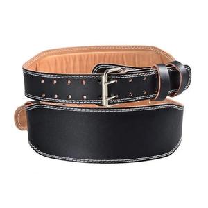 GAF High Quality Gym Belt Custom Logo Back Support Fitness Bodybuilding Leather Weight Lifting Belt Hot Cowhide Leather Belt - Product Image 3