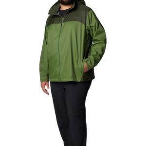 Personalizado hombres Casual impermeable 10000mm poliéster Nylon impresión senderismo cortavientos al aire libre impermeable Softshell chaqueta de lluvia - Product Image 4