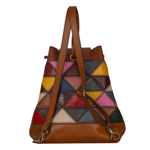 กระเป๋าถือทรงถังหนังแท้หลากสีสไตล์โบฮีเมียนสำหรับผู้หญิง พรีเมียม ทนทาน ขายดี รุ่นใหม่ - Product Image 5