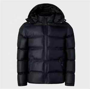 Veste rembourrée bouffante Oem Logo surdimensionné hommes vers le bas bulle hiver personnalisé doudoune légère matelassée surdimensionnée à capuche - Product Image 2