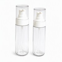 Flacon pompe PET 100ml 120ml rechargeable pour lotion, tonique cosmétique, sérum et nettoyant – Idéal voyage – OEM ODM