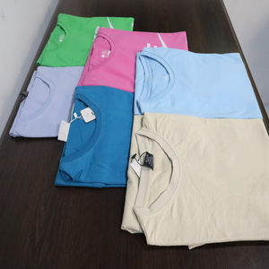 Camiseta de algodón puro para hombre, camisa masculina de excelente calidad con logotipo personalizado y cuello redondo, diseño en blanco, servicio OEM - Product Image 5