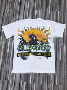 T-shirts en satin de coton biologique vintage personnalisés de haute qualité pour hommes - Product Image 2