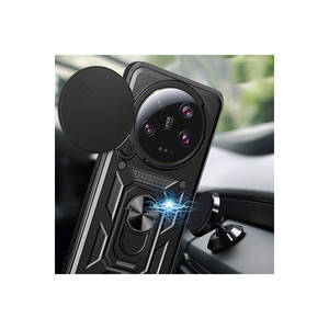 Funda Magnética con Soporte para Xiaomi Mi 13 Ultra, Protección de Cámara Azul, Cubierta Deslizante, Antihuellas, Electrochapado, Acabado Escarchado - Product Image 5