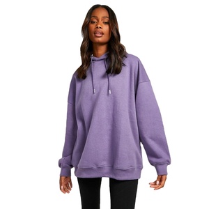 Vente en gros de sweats à capuche pour femmes de haute qualité, coupe courte, délavés à l'acide, avec impression en relief et broderie, collection printemps, logo, coupe oversize, 100% coton - Product Image 1
