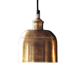 Подвесной кухонный светильник из золотистого металла