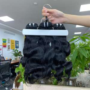 ผมต่อจากผมมนุษย์บริสุทธิ์100% 100gr ผมยาวสั้นผมลอนธรรมชาติผมแบบเวียดนามผมลอนแบบคู่ - Product Image 4