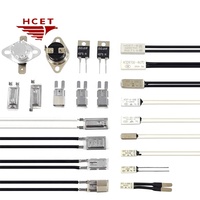 HCET prix usine interrupteur thermique bimétallique 5A 10A 16A 250V protecteur thermique personnalisé-10 ~ 280 ℃ interrupteur de température avec UL TUV CE