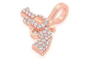 Precio al por mayor Moda Hip Hop Pistola Colgante Minimalista Nuevo diseño Redondo Lab Grown Diamond 14K Oro Hombres Colgante al mejor precio - Product Image 5