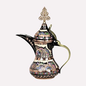 Arabic Dallah Metal Coffee <b>Pot</b> Golden Finished Luxury Eco-Friendly Coffee & <b>Tea</b> Home Wedding Use Wholesale - Product Image 4