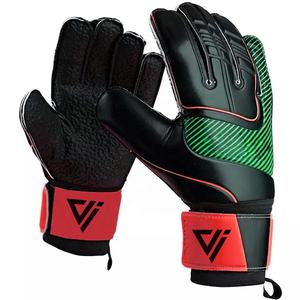 Gants de gardien de but professionnels pour hommes en latex allemand de qualité supérieure, personnalisables, avec sangle de poignet réglable et fermeture auto-agrippante - Product Image 6