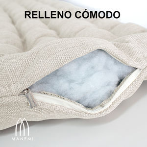 Cojín para Banco con Cubierta con Cierre, Relleno de Fibra Hueca, Cómodo para Interiores y Exteriores, con Almohadas - Product Image 5