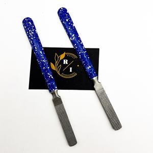 Kit de lime à ongles de luxe de la meilleure qualité, logo personnalisé écologique comprenant de l'acier inoxydable pour la boîte de manucure et de pédicure pour femmes - Product Image 5