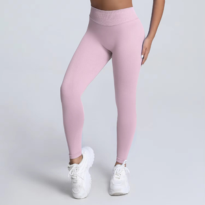 Leggings deportivos de mujer con logotipo personalizado, pantalones de entrenamiento de compresión, ropa de gimnasio de secado rápido - Product Image 5