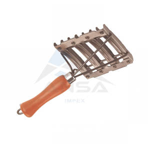 Peine de curry veterinario profesional, herramienta de aseo de animales de alta resistencia para caballos, ganado, mascotas grandes, limpieza de desprendimiento diseñada - Product Image 1