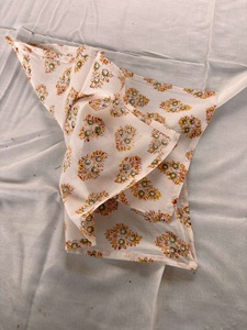 Bandanas jaunes 100% pur coton biologique doux vêtements de plage visage, couverture de cheveux Bandanas pour femmes hommes prix de gros Bandanas - Product Image 4