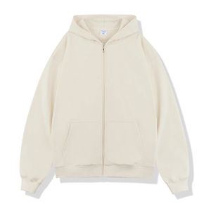 Sudadera Personalizada de Algodón 100% Grueso, Holgada, con Hombros Caídos, Estilo Urbano, para Hombre, Cálida, de Color Sólido - Product Image 2