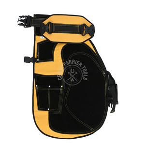 Horse Shoeing Apron Farrier Apron Leather farrier chaps with <b>knife</b> pockets & <b>Knife</b> <b>Holders</b> Magnetic Nail Adjustable Back Straps - Product Image 4