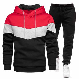 Ensemble de survêtement pour homme et femme, mode automne 2024, sweat-shirt à capuche et pantalon, couleur unie, sweat-shirt à capuche en polaire imperméable, vêtements de sport décontractés - Product Image 2