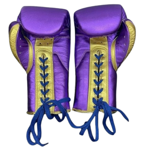 Gants de boxe MMA professionnels sur mesure, lacés, antidérapants, % cuir véritable, gants d'entraînement de haute qualité - Product Image 4